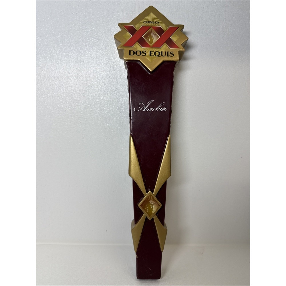 🔥Dos Equis Beer Tap Handle Knob‎ Keg Bar Brewing Top Draft Cerveza Gold Amber